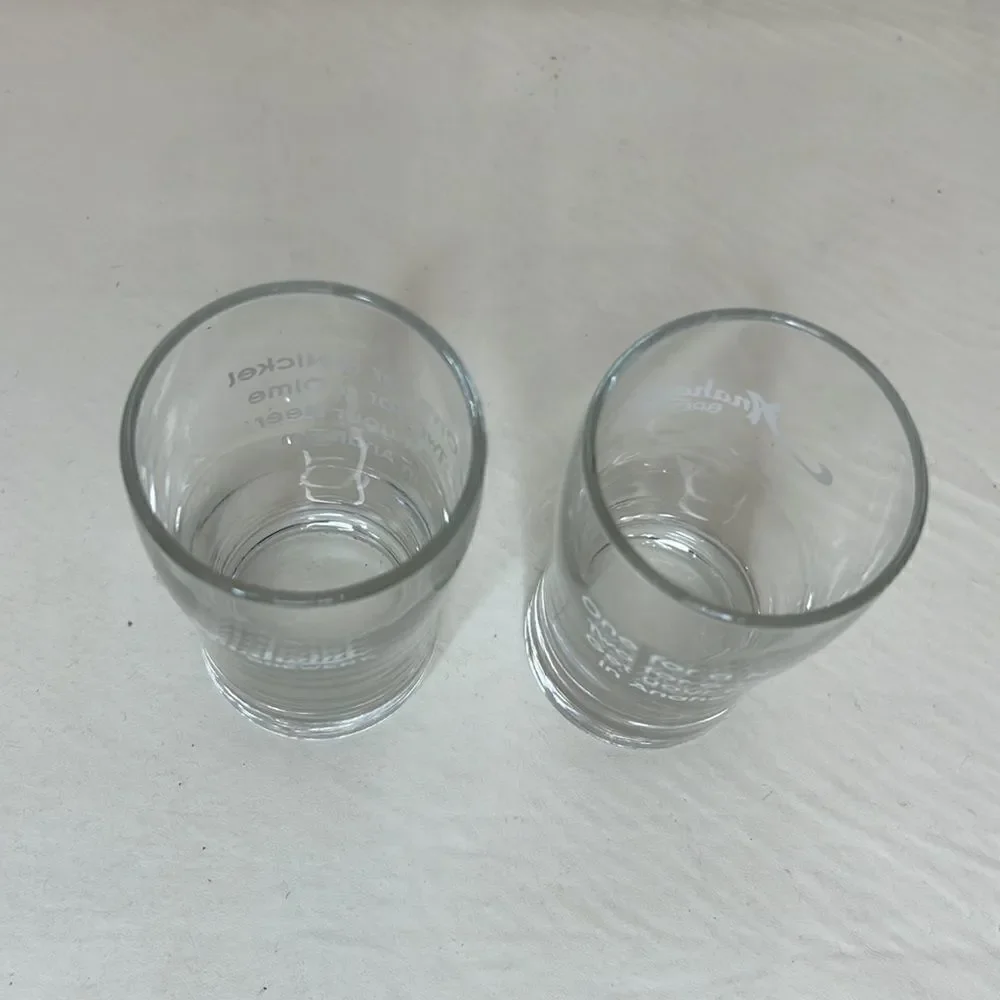 Anaheim Brewery Beer Tasting Glasses 6 Oz Each Set 2 One For Nickel Two For Dime